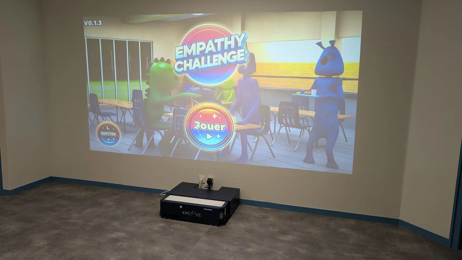 Animation grand public sur mur interactif organisée par une collectivité