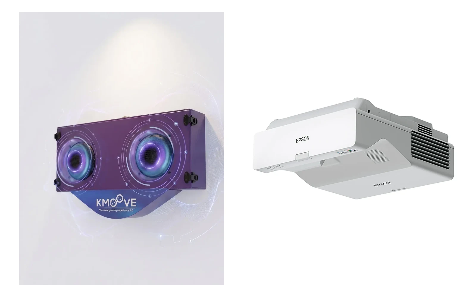 K-Station SVP et son vidéoprojecteur EPSON EB-770F, livrés ensemble