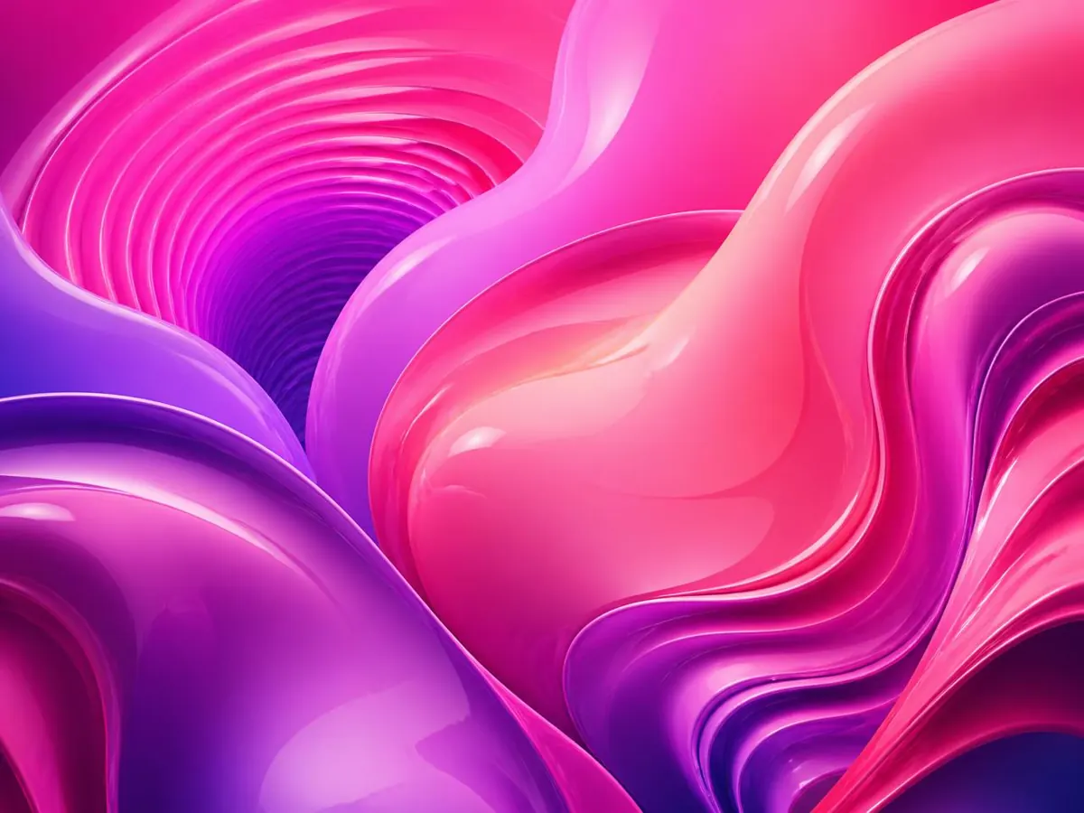 Visuel de marque Kmoove Médico-social, dégradé magenta et rose en ondes douces
